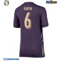 Camisa de Futebol Inglaterra Marc Guehi #6 Equipamento Secundário Mulheres Europeu 2024 Manga Curta